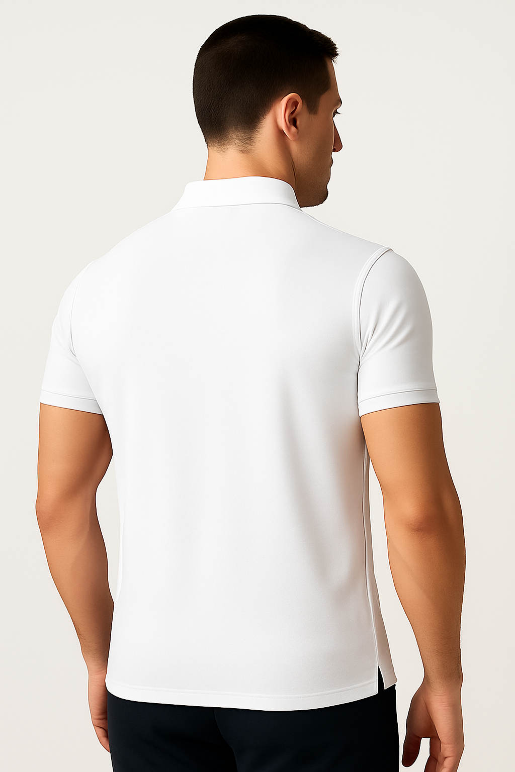 White Piquè Polo Shirt