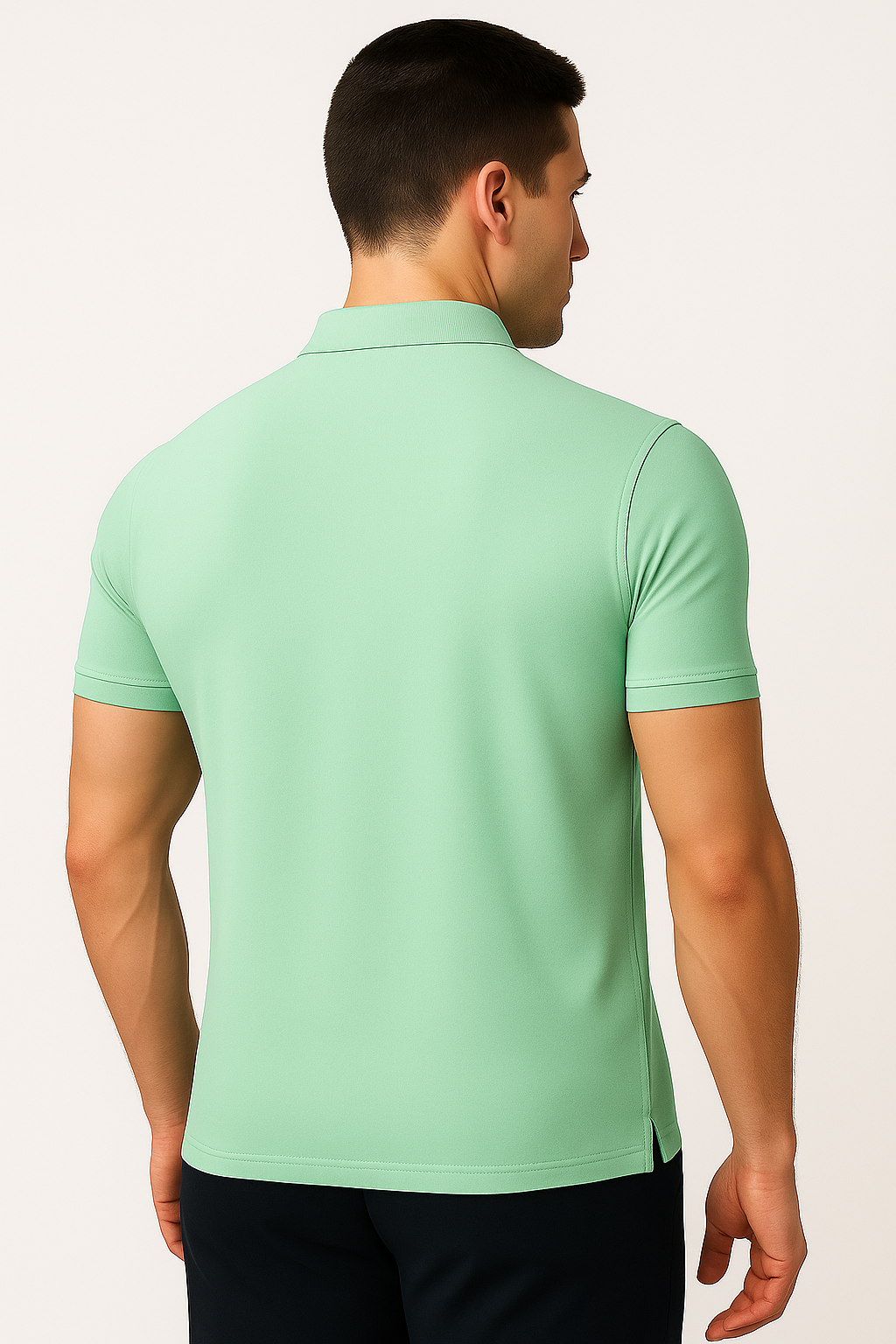 Light Green Piquè Polo Shirt