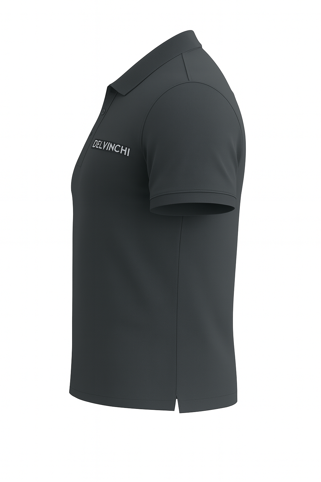 Dark Grey Piquè Polo Shirt
