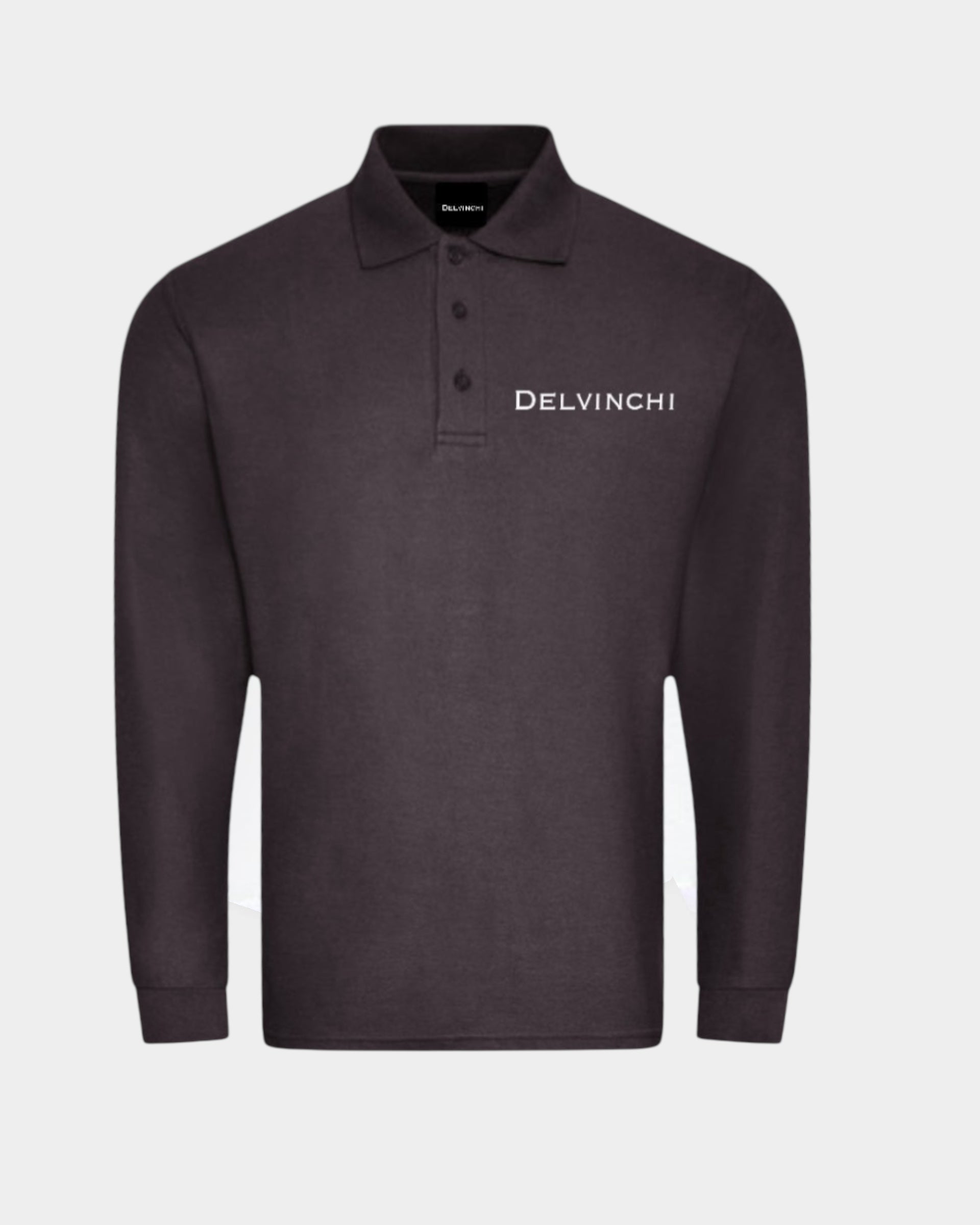 Charcoal Full Sleeve Piqué Polo